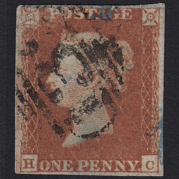 GB QV 1841 1d Red-brown (Plate 95) SG8-B1(1) HC GU 4 Margins