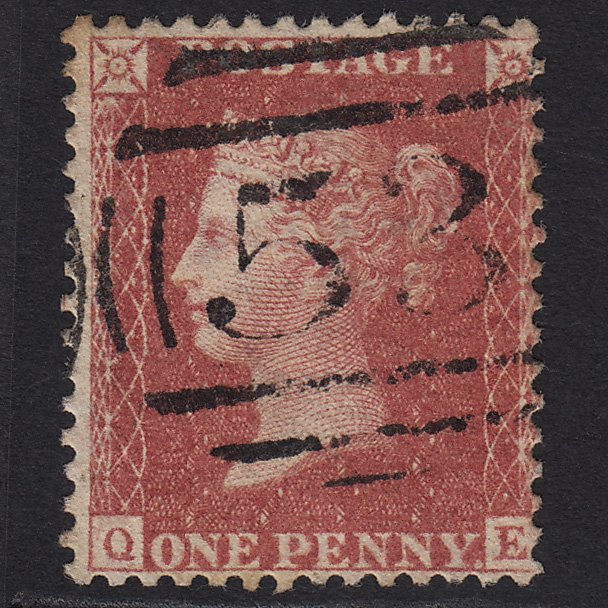 GB QV 1857 1d Rose-red (Plate 41) SG40-C10(1) QE GU Bath 53