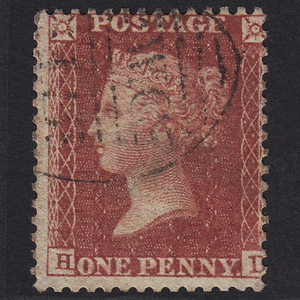 GB QV 1857 1d Rose-red (Plate 60) SG40-C10(1) HD FU in London