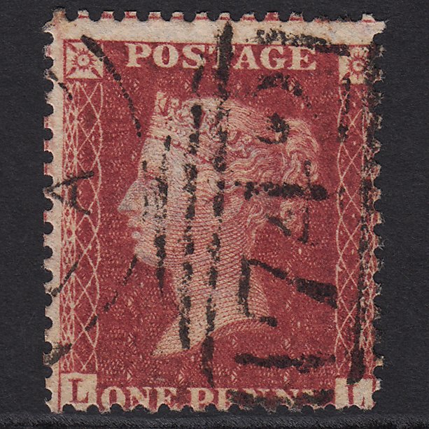 GB QV 1857 1d Rose-red (Plate 55) SG40-C10(1) LL GU Stamford 742 Type D