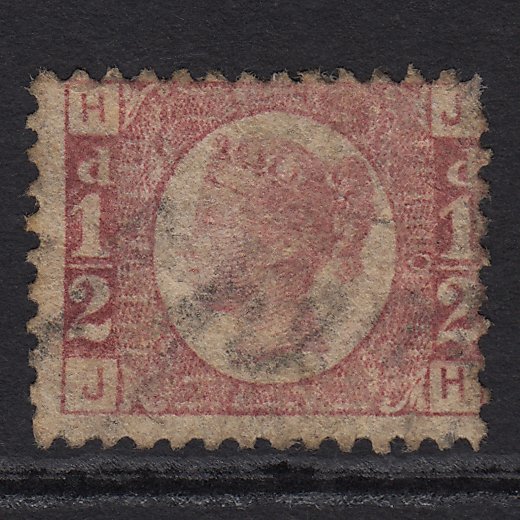 GB QV 1870 1/2d Rose (Plate 10) SG49-G4 JH G Unused