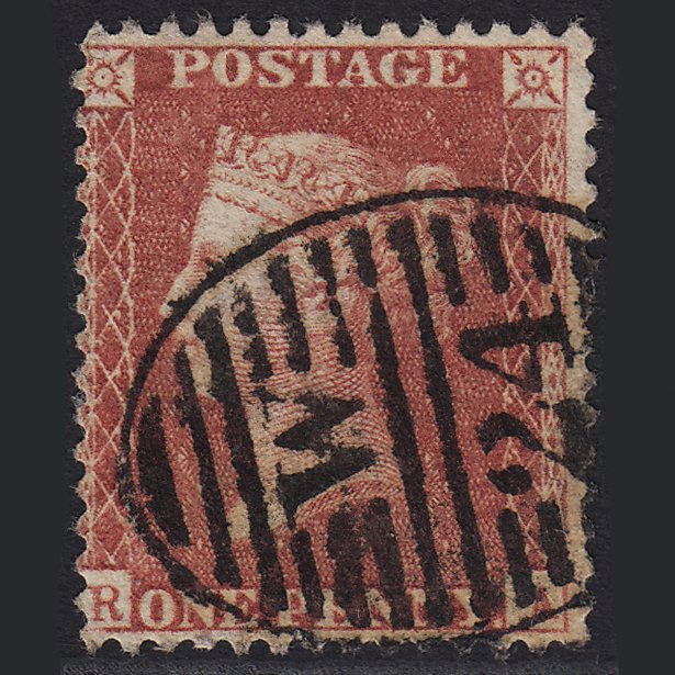GB QV 1857 1d Rose-red (Plate 47) SG40-C10(1) RA FU London D&S W24