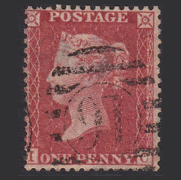GB QV 1857 1d Rose-red (Plate 37) SG40-C10(1) IC GU London D&S 91