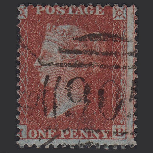 GB QV 1855 1d (Plate 5) SG24-C3(1) Constant Var HB FU Wolverhampton 905 Spoon