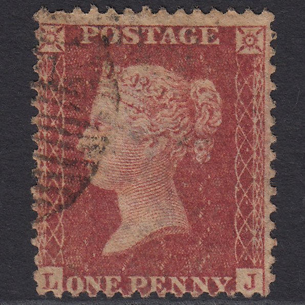 GB QV 1857 1d Rose-red (Plate 46) SG40-C10(1) LJ GU Light Cancel