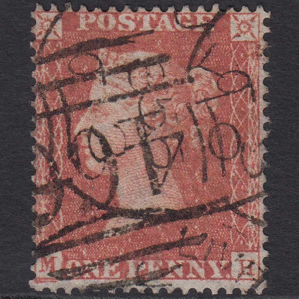 GB QV 1855 1d (Plate 1) SG21-C4(1) Constant Variety MH FU Liverpool 466 Spoon