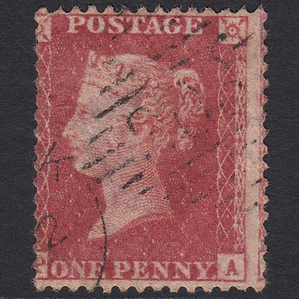 GB QV 1857 1d Rose-red (Plate 55) SG40-C10(1) PA FU Limerick 303 Misperf