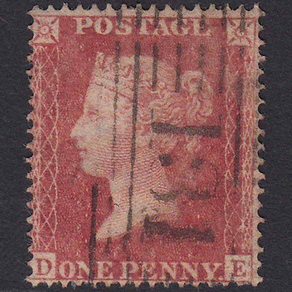 GB QV 1857 1d (Plate 43) SG36-C11 DE FU Edinburgh 131 Roller Cancel