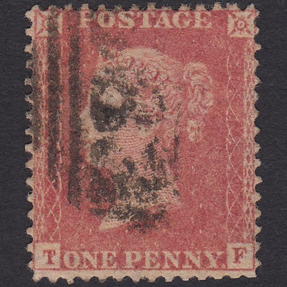 GB QV 1857 1d Rose-red (Plate 34) SG40-C10(1) TF GU