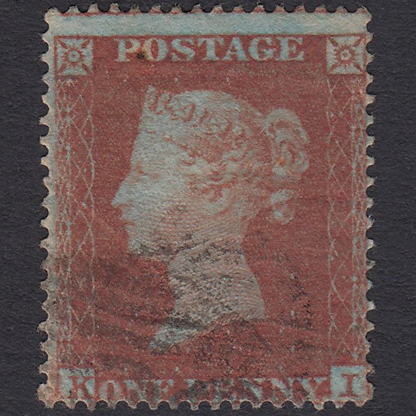 GB QV 1854 1d Red-brown (Plate 180) SG17-C1(1) KI GU Misperf