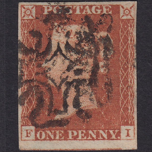 GB QV 1841 1d Plate 27 SG8-B1(1) FI FU 4 Good To Huge Margins MX