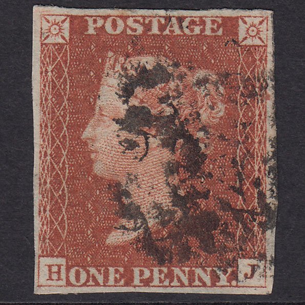 GB QV 1841 1d Plate 31 SG8-B1(1) Guideline HJ FU Missing Imprimatur 4M MX