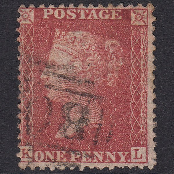 GB QV 1857 1d Rose-Red Plate 55 SG40-C10(1) KL GU
