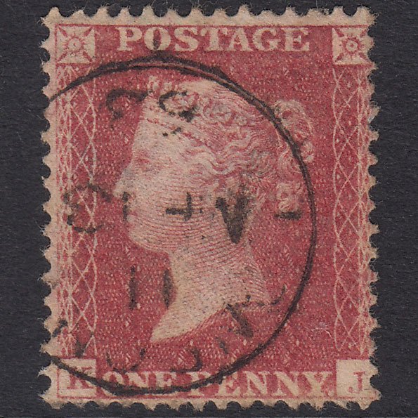 GB QV 1857 1d Rose-Red Plate 62 SG40-C10(1) KJ FU