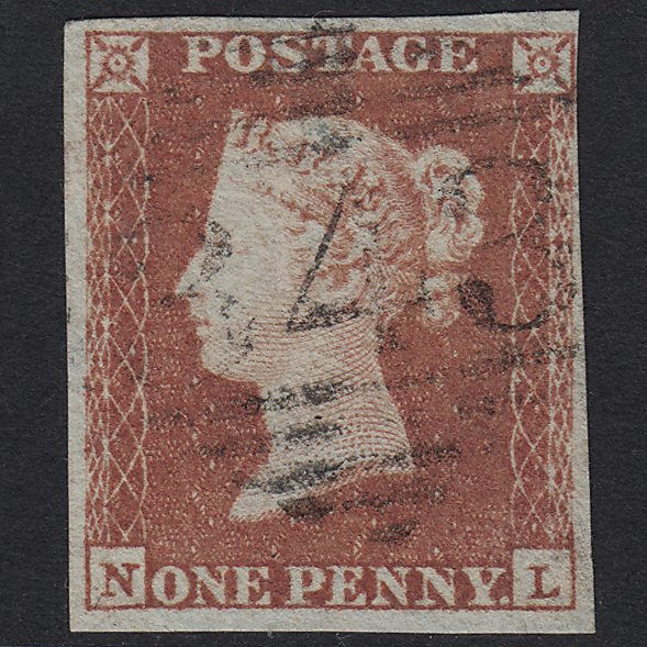 GB QV 1841 1d Red-brown (Plate 96) SG8-B1(1) NL FU Moyvore 343 4M Imperf