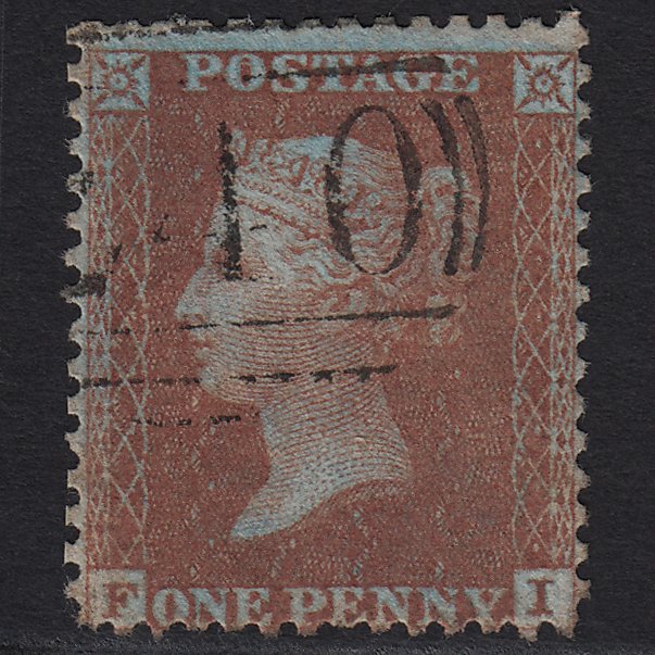 GB QV 1855 1d Red-brown (Plate 12) C6(1) FI GU Deal 240