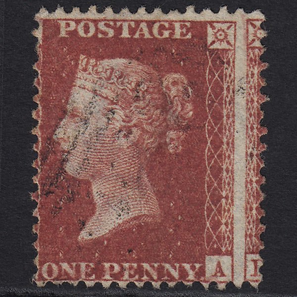 GB QV 1857 1d DP Rose-red (Plate 59) SG41-C10(4) DA VFU Large Misperf