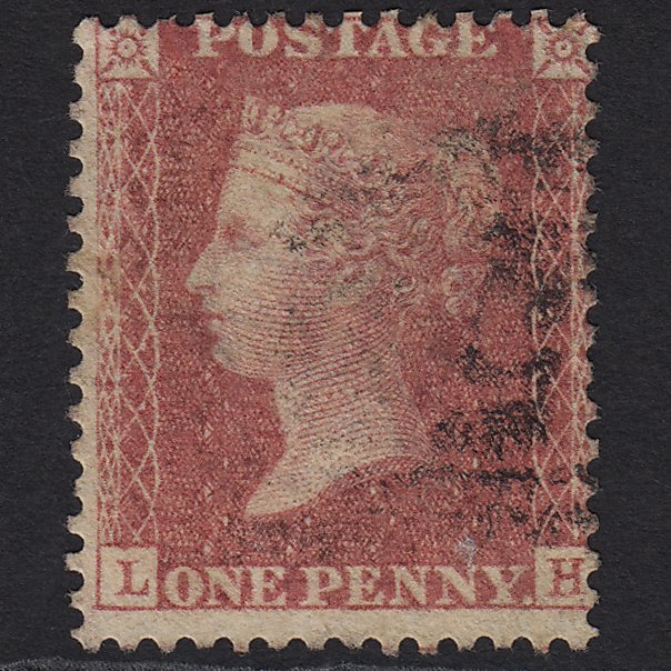 GB QV 1857 1d Rose-red (Plate 47) SG40-C10(1) LH GU Light Cancel