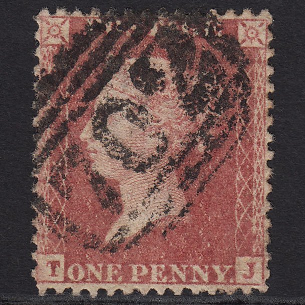 GB QV 1857 1d Rose-red (Plate 60) SG40-C10(1) TJ FU Sherborne 702