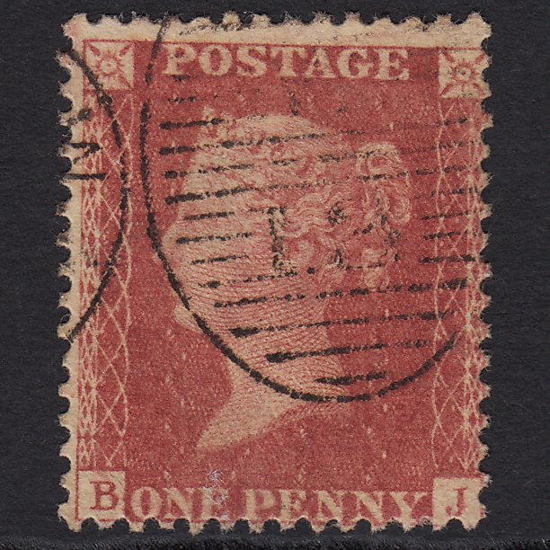 GB QV 1857 1d Rose-red (Plate 66) SG40-C10(1) BJ GU London D&S W13