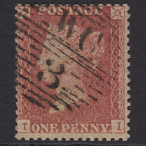 GB QV 1857 1d Rose-red (Plate 44) SG40-C10(1) TI GU London D&S WC3