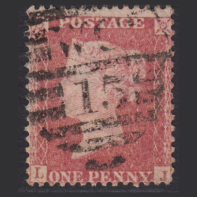 GB QV 1857 1d Rose-red (Plate 68) SG40-C10(1) LJ GU London D&S WC15