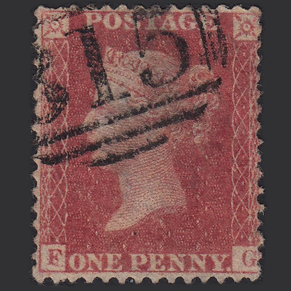GB QV 1857 1d Rose-red (Plate 56) SG40-C10(1) FG GU