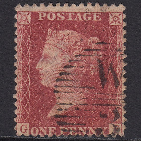 GB QV 1857 1d Rose-red (Plate 59) SG40-C10(1) GF GU London D&S W3