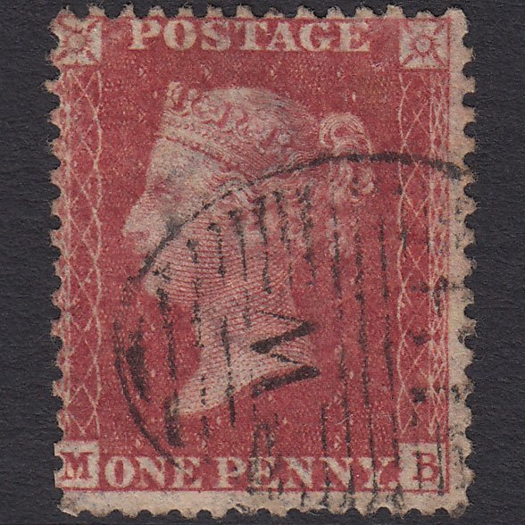 GB QV 1857 1d (Plate 55) SG40-C10(1) Constant Variety MB GU London D&S W13
