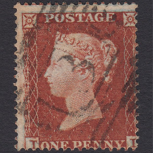 GB QV 1854 1d (Plate 197) SG17-C1(1) Framed Reverse II FU Edinburgh 131