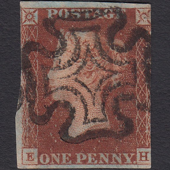 GB QV 1841 1d Deep Red-brown (Plate 19) SG10-B1(4) GUideline EH GU MX