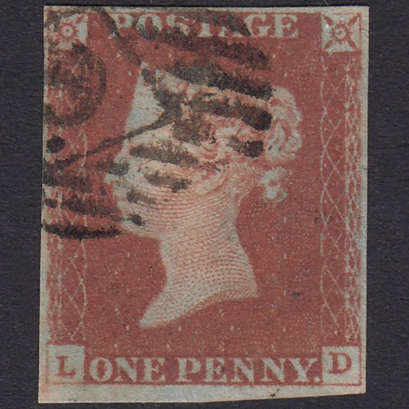 GB QV 1841 1d Plate 74 SG8-B1(1) LD GU 4M London IS 6 With Dot 6.B