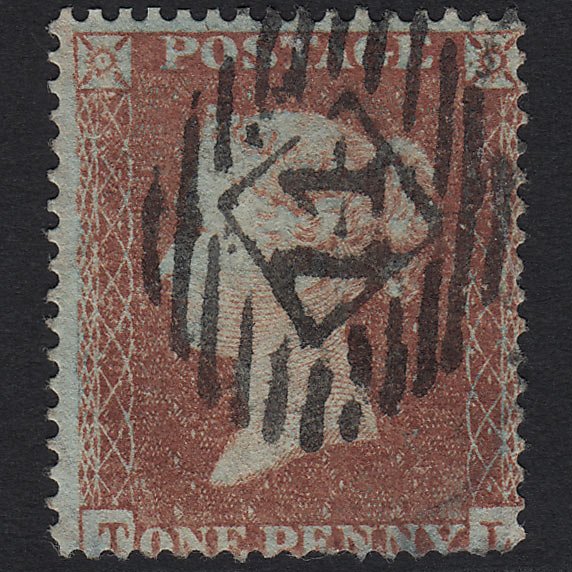 GB QV 1854 1d Red-brown SG17-C1(1) TL GU London IS 14
