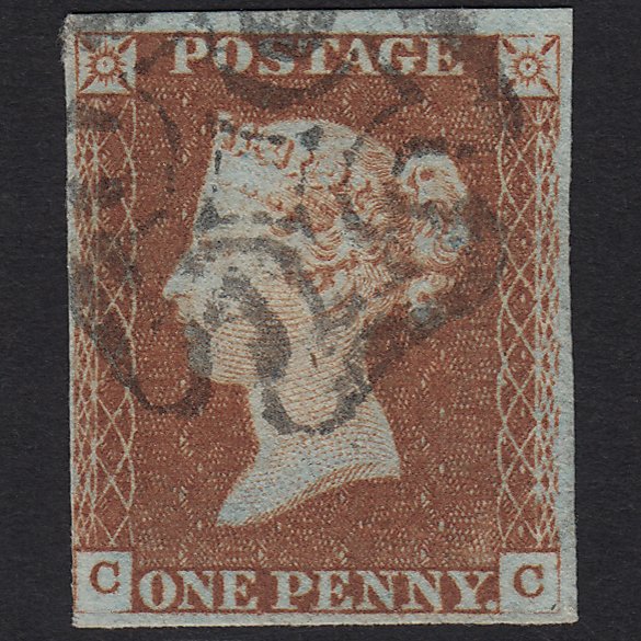 GB QV 1841 1d (Plate 23) SG8-B1(1) CC FU Missing Imprimatur nr 4M Imperf