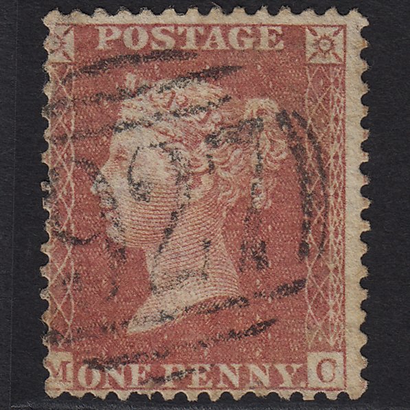 GB QV 1857 1d Rose-red (Plate 27) SG40-C10(1) MC GU Yarmouth 927