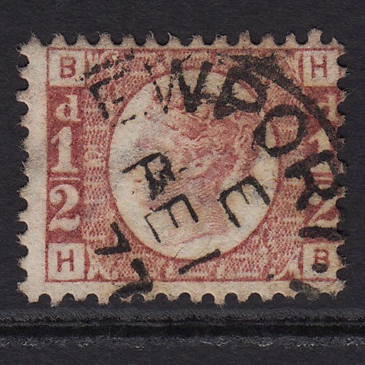 GB QV 1870 1/2d Rose-red (Plate 10) SG48-G4 HB FU Newport CDS Cancel