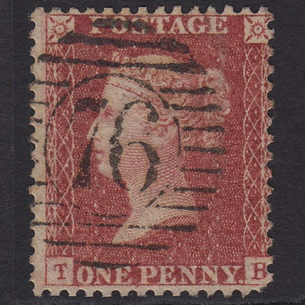 GB QV 1857 1d Rose-red (Plate 43) SG40-C10(1) TB GU London D&S 76