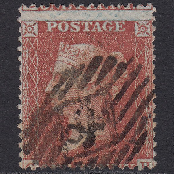 GB QV 1855 1d (Plate 13) SGC6(1) CH GU London IS Cancel Large Misperf