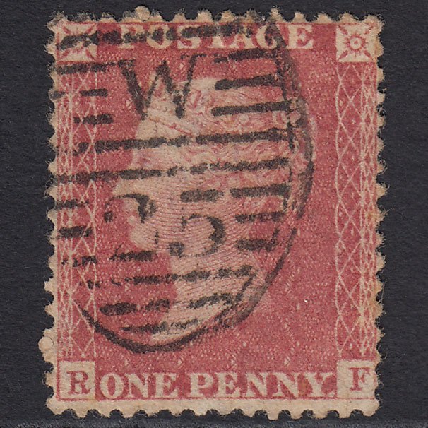 GB QV 1857 1d Rose-red (Plate 34) SG40-C10(1) RF GU London D&S W25