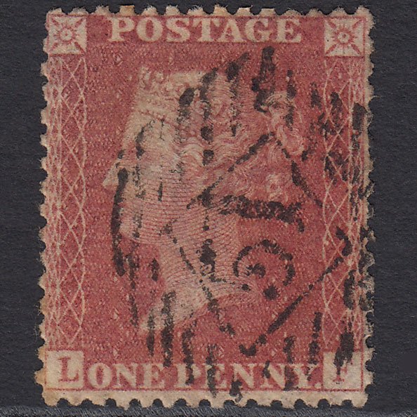 GB QV 1857 1d Rose-red (Plate 62) SG40-C10(1) LF GU London IS 51