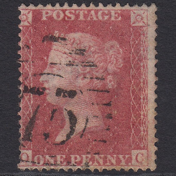 GB QV 1857 1d Rose-red (Plate 49) SG36-C11 OC GU London D&S 75