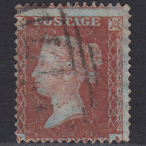 GB QV 1855 1d (Plate 15) SG24-C3(1) NA PU Cheltenham 177 Misperf Pinhole
