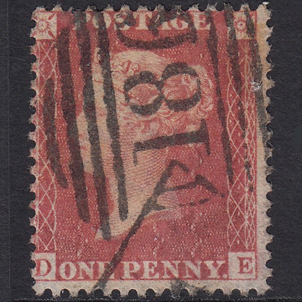 GB QV 1857 1d Rose-red (Plate 36) SG40-C10(1) DE GU Dublin 186 Irish Spoon
