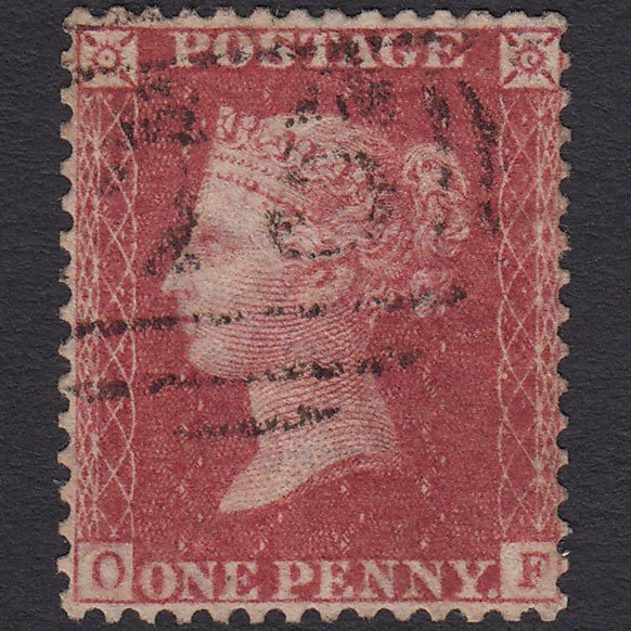 GB QV 1857 1d Rose-red (Plate 48) SG40-C10(1) OF GU Birmingham 75
