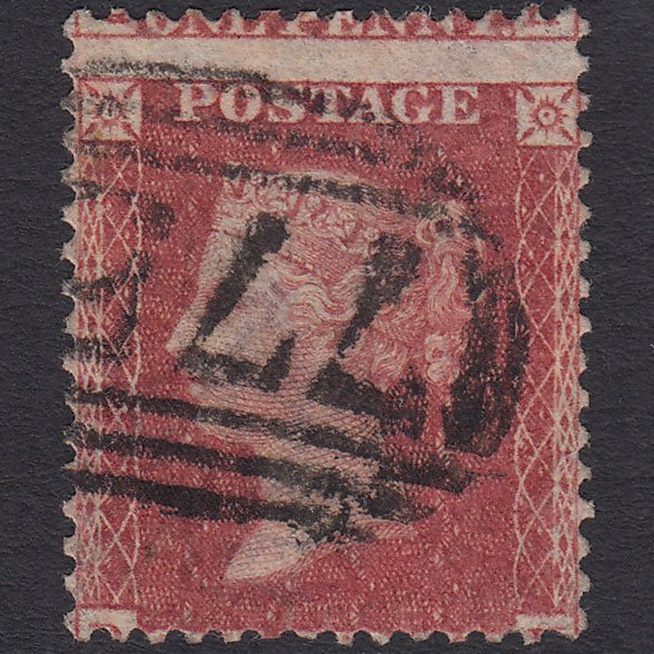 GB QV 1857 1d (Plate 57) SG40-C10(1) RH FU Tarporley 775 Large Misperf