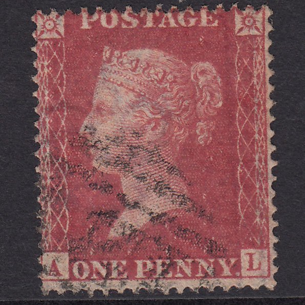 GB QV 1857 1d Rose-Red Plate 59 SG36-C11 AL FU Missing Imprimatur