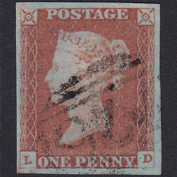GB QV 1841 1d Plate 79 SG8A-B1(2) LD VFU 4 Good Margins Taunton 776