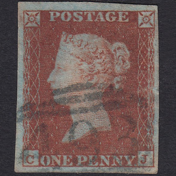 GB QV 1841 1d Plate 112 SG8-B1(1) CJ GU 4 Good Margins Maidstone 493