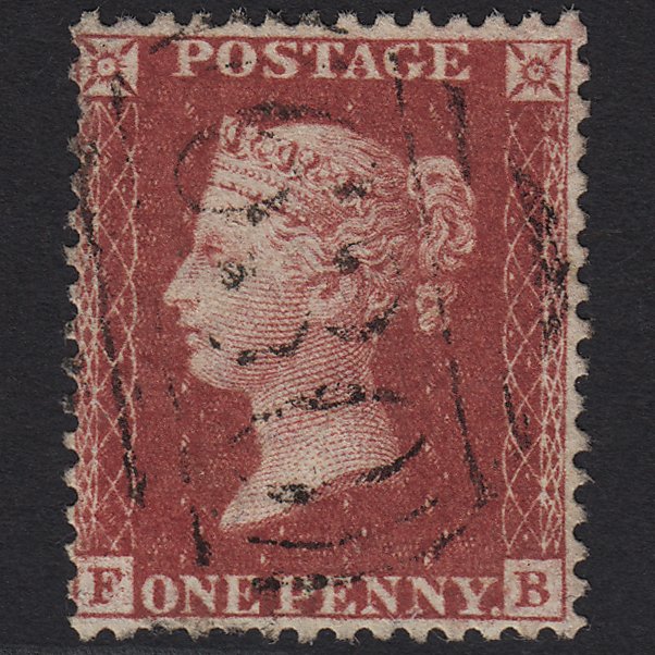 GB QV 1857 1d Rose-red (Plate 43) SG40-C10(1) FB GU Preston Brook 630