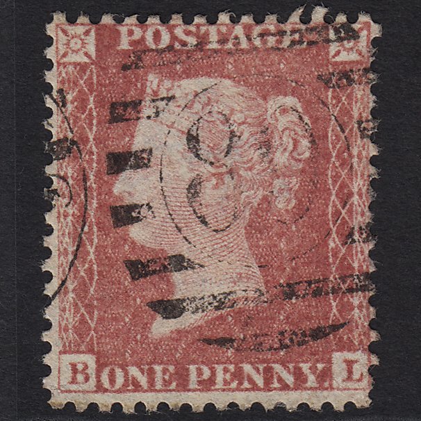 GB QV 1857 1d Rose-red (Plate 27) SG40-C10(1) BL GU London No.89